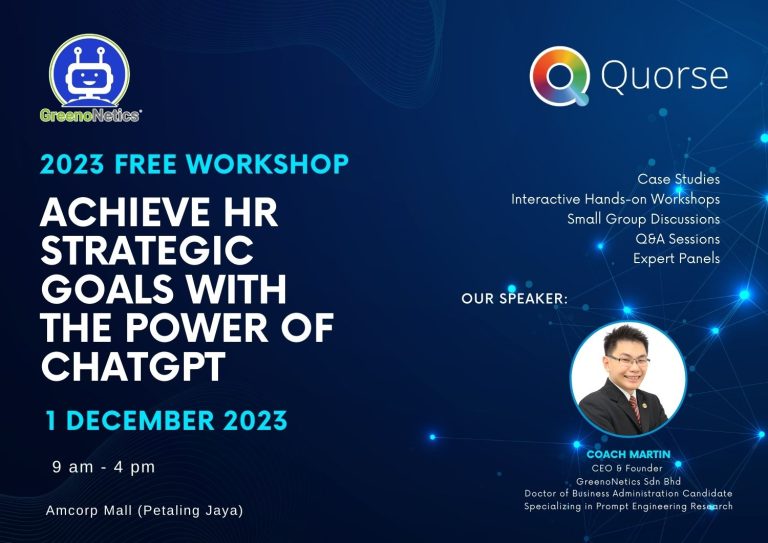 GreenoNetics AI & ChatGPT HRDC Corporate Training Quorse AI OpenAI