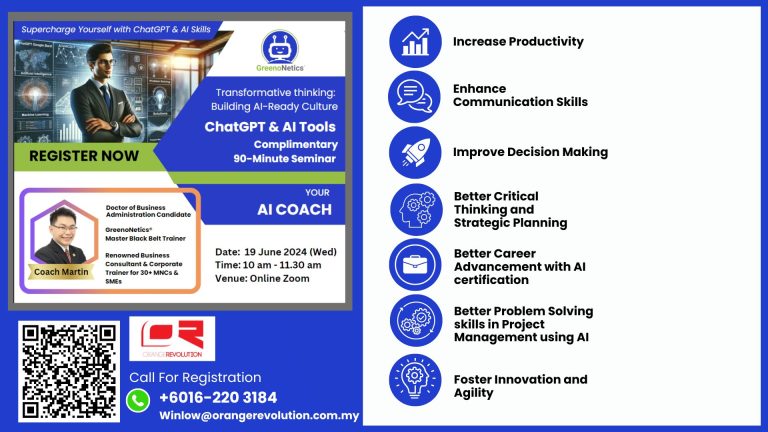 GreenoNetics AI ChatGPT Orange Revolution HRDC Training Provider